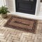 Bibb Home Coir Door Mat 18X30 Home Sweet Home Black Outdoor Mat Durable Entryway